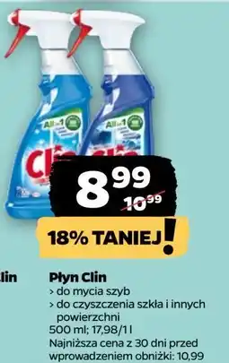 Netto Płyn do mycia szyb crystal Clin Windows & Glass oferta