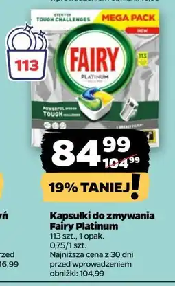 Netto Kapsułki do zmywarki lemon Fairy Platinum oferta