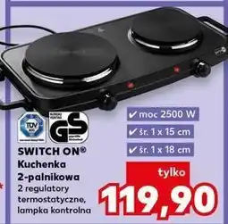 Kaufland Kuchenka gazowa 2 - palnikowa co a0201 Switch On oferta