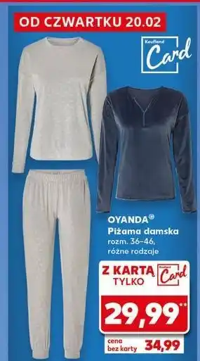 Kaufland Piżama damska 36-46 Oyanda oferta