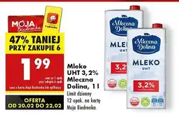 Biedronka Mleko 3.2% Mleczna Dolina oferta