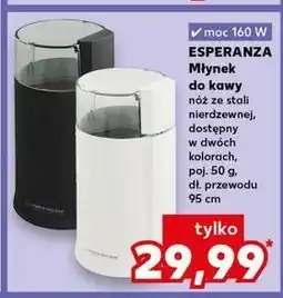 Kaufland Młynek do kawy 160w czarny Esperanza oferta