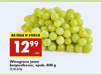 Biedronka Winogrona jasne bezpestkowe oferta