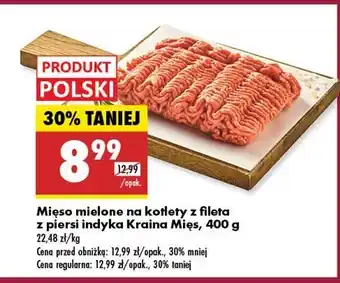 Biedronka Mięso na kotlety z fileta piersi indyka Kraina Mięs oferta