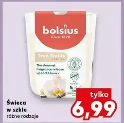 Kaufland Świeca w szkle 80/73 wanilia Bolsius True Scents oferta