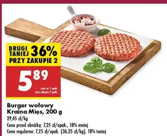 Biedronka Burger wołowy Kraina Mięs oferta