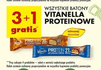 Biedronka Baton protein nugat-karmel Vitanella oferta