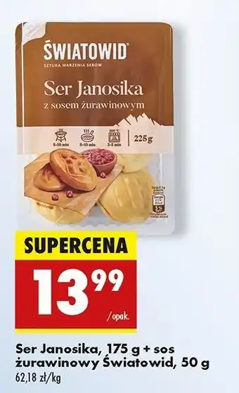 Biedronka Ser janosika z sosem żurawinowym Światowid oferta