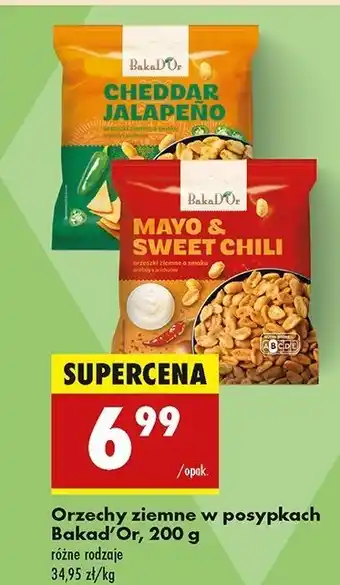 Biedronka Orzeszki ziemne mayo & sweet chili Bakad'or oferta