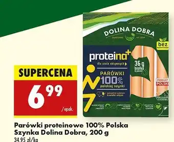 Biedronka Parówki z proteiną Dolina Dobra oferta