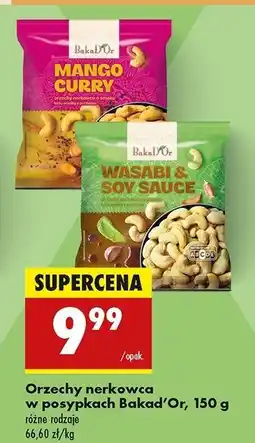 Biedronka Orzechy nerkowca w posypce wasabi & soy sauce Bakad'or oferta