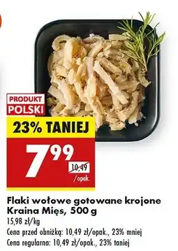 Biedronka Flaki wołowe gotowane krojone Kraina Mięs oferta