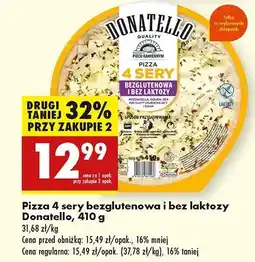 Biedronka Pizza 4 sery bez laktozy i glutenu Donatello oferta