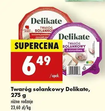 Biedronka Twaróg solankowy z suszonymi pomidorami i bazylią Delikate oferta