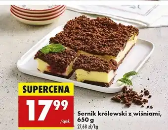 Biedronka Sernik królewski z wiśniami oferta