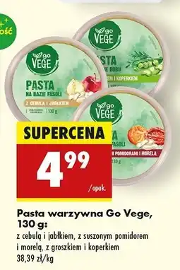 Biedronka Pasta na bazie bobu z groszkiem i koperkiem Govege oferta