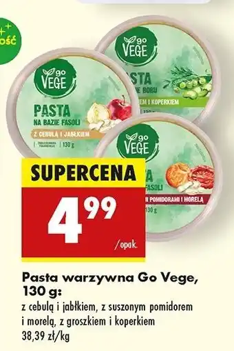 Biedronka Pasta na bazie bobu z groszkiem i koperkiem Govege oferta