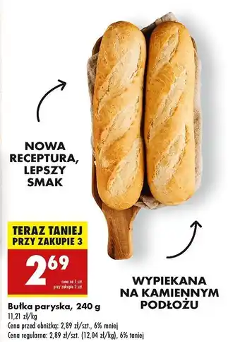 Biedronka Bułka paryska oferta