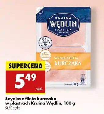 Biedronka Szynka z fileta kurczaka Kraina Wędlin oferta