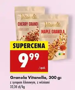 Biedronka Granola z syropem klonowym i owocami Vitanella oferta