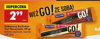 Biedronka Kabanos drobiowy z dodatkiem wieprzowiny Tarczyński Exclusive Go! oferta