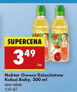 Biedronka Nektar jabłko-gruszka Kubuś Baby oferta