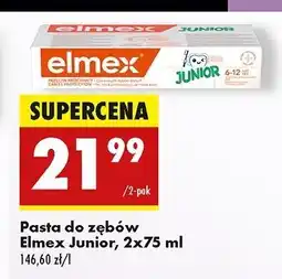 Biedronka Pasta do zębów dla dzieci w wieku 6-12 lat Elmex Junior oferta