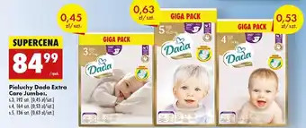 Biedronka Pieluszki dla dzieci 5 Dada Extra Care oferta