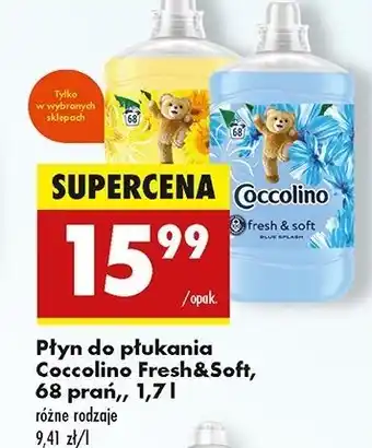 Biedronka Płyn do płukania happy yellow Coccolino Fresh & Soft oferta