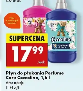 Biedronka Płyn do płukania waterlily pink grapefruit Coccolino Perfume & Care oferta