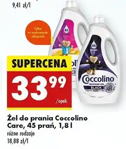 Biedronka Żel do prania black & dark Coccolino Care oferta