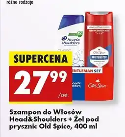 Biedronka Szampon do włosów classic clean + żel pod prysznic whitewater Head&Shoulders Old Spice Zestaw oferta