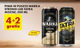 Biedronka Piwo Tatra Mocne oferta