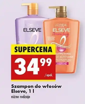 Biedronka Szampon odbudowujący keratyna roślinna witaminy olejek rycynowy L'oreal Elseve Dream Long oferta