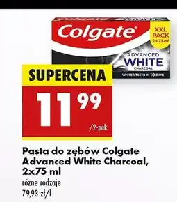 Biedronka Pasta do zębów charcoal Colgate Advanced White oferta