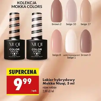 Biedronka Lakier hybrydowy beige 1 Niuqi oferta