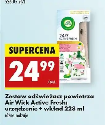 Biedronka Odświeżacz powietrza białe kwiaty jasmine Air Wick Active Fresh oferta