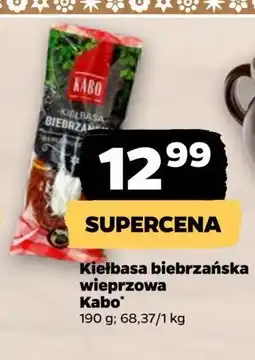 Netto Kiełbasa biebrzańska KABO oferta