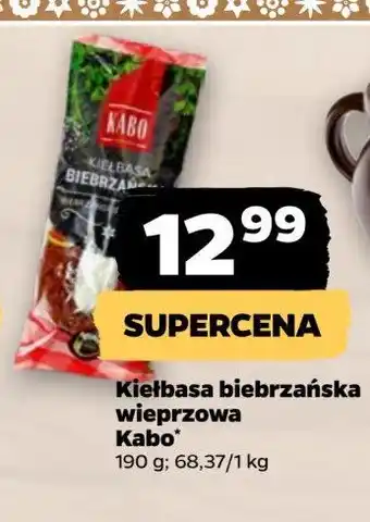 Netto Kiełbasa biebrzańska KABO oferta