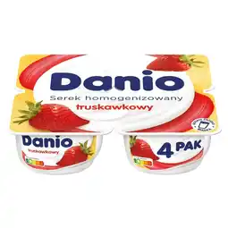 Stokrotka Market Danio Serek homogenizowany truskawkowy 520 g (4 x 130 g) oferta