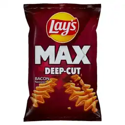 Prim Market Lay's Max Deep-Cut Chipsy ziemniaczane o smaku bekonu 120 g oferta