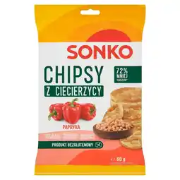 Prim Market Sonko Chipsy z ciecierzycy papryka 60 g oferta