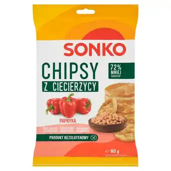 Prim Market Sonko Chipsy z ciecierzycy papryka 60 g oferta