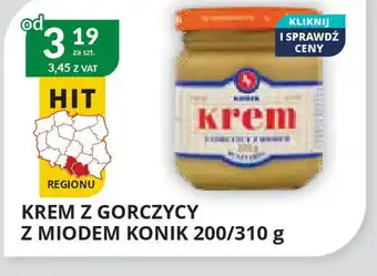 Eurocash Cash & Carry Krem z gorczycy z miodem KoniK oferta