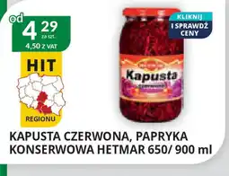 Eurocash Cash & Carry Kapusta czerwona, papryka konserwowa Hetmar oferta