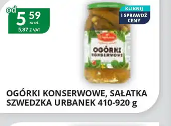 Eurocash Cash & Carry Ogórki konserwowe, sałatka szwedzka oferta