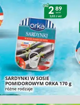 Eurocash Cash & Carry Sardynki w sosie pomidorowym Orka oferta