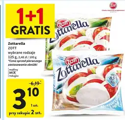 Intermarche Ser basilikum Zott Zottarella oferta