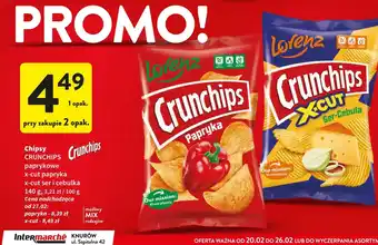 Intermarche Chipsy ser-cebula Crunchips X-Cut oferta