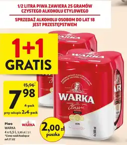 Intermarche Piwo Warka oferta